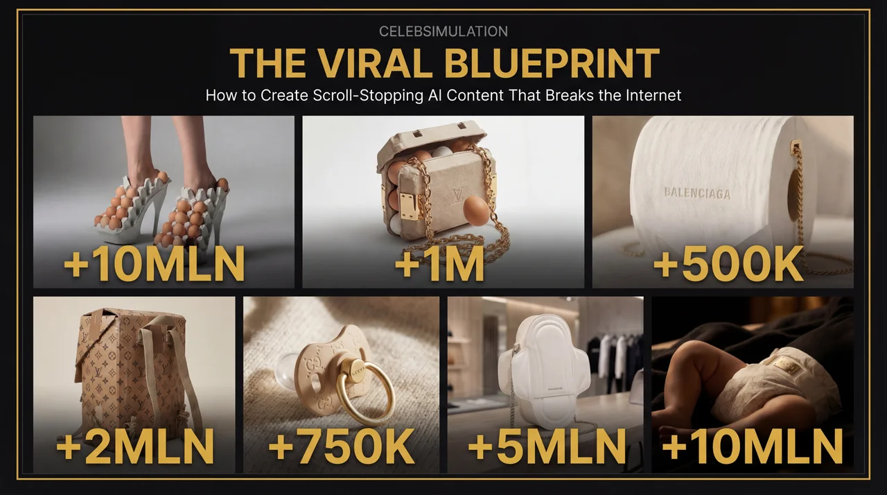 THE VIRAL BLUEPRINT — Viral AI content results with millions of views